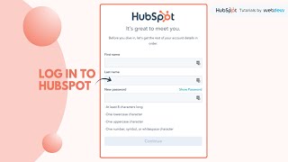 Howto log in to HubSpot [upl. by Aymahs]