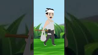 Hathi Aur Lakkad hara  One Minute Story  Cartoon  cartoonanimal [upl. by Collen990]