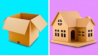 25 INCREDIBLE CARDBOARD CRAFTS TO MAKE AT HOME  Recycling Projects by 5Minute Decor [upl. by Nraa]