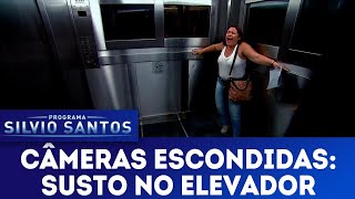 Susto no Elevador  Scary Lift Prank  Câmeras Escondidas 170618 [upl. by Karalee]