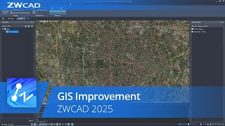 ZWCAD 2025 Official  GIS Improvement [upl. by Cynde]