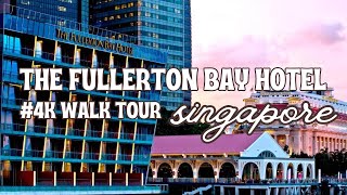 4K Walking The Fullerton Bay Hotel Singapore Immersive Sound Experience Fullerton walk travel [upl. by Drais]