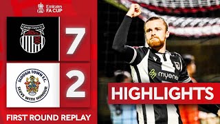 Grimsby Town 72 Slough Town  First Round Replay  Highlights  Emirates FA Cup 202324 [upl. by Ahsitil70]