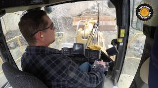 Cat 988H Wheel Loader Operators View [upl. by Bandler171]