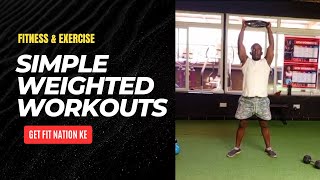 Simple Weighted Workouts  At the Gym [upl. by Ahsinert]