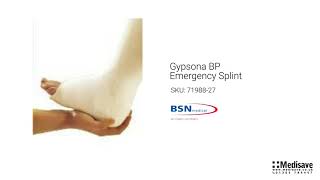 Gypsona BP Emergency Splint 71988 27 [upl. by Yrakcaz]