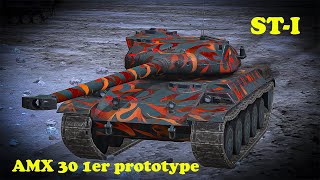 AMX 30 1er prototype ● STI  WoT Blitz UZ Gaming [upl. by Onder]