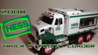 Video Review of the Hess Toy Truck 2008 Hess Toy Truck and Front Loader [upl. by Fanchon]