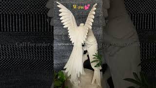 Available in Marble beautiful birds carving short homedecor tabledesign trending viralshort [upl. by Eadie]