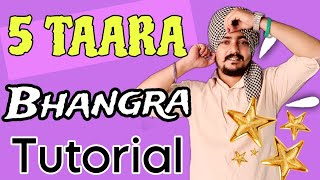 5 TAARA Bhangra Choreography  5 TAARA Bhangra dance  5 TAARA song dance step  5 TAARA dance step [upl. by Ecyac]