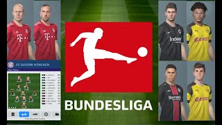 PES 2019 facepack part 9  Bundesliga 180 real faces added PC  compatible option file [upl. by Niboc]