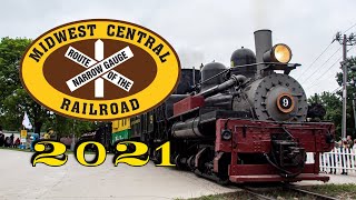 The Midwest Central Railroad  Midwest Old Threshers 2021 [upl. by Imaon]