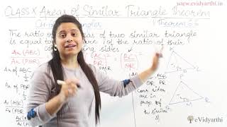 Theorem On Areas Of Similar Triangles  Last Day Revision  Class 10 Math [upl. by Ococ]