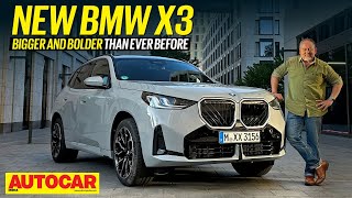 New BMW X3 review  Bigger and better equipped but is it still fun to drive  Drive Autocar India [upl. by Nylhtiak46]