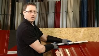 How to Install Endwall Trim ABC SL16® Metal Roofing System [upl. by Sew]