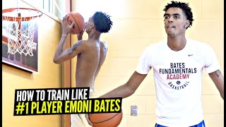 How 1 Ranked Sophomore Emoni Bates Works On His Game FULL Exclusive Workout [upl. by Kcirtap798]