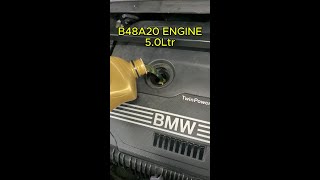 BMW F48 X1 25i oil change diy how to change oil and filter ölwechseln B48A20 OIL CHANGE [upl. by Addia]