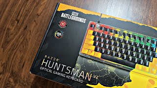 PUBG BATTLEGROUNDS Edition  Razer Huntsman V2 Unboxing [upl. by Leaj]