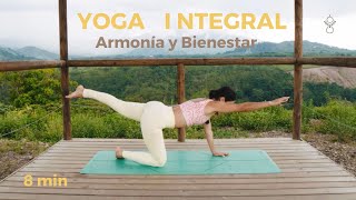 YOGA INTEGRAL  ARMONIA Y BIENESTAR  8Min  Mirella Jaramillo [upl. by Necyla]