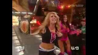 WWE RAW 03042006│Mickie James amp Candice Michelle vs Trish Stratus amp Torrie Wilson [upl. by Ennayar232]