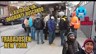 LUGAR DONDE LOS MIGRANTES ENCUENTRAN TRABAJO EN NEW YORK QUEENS USA VICBREAK [upl. by Adnohsek]