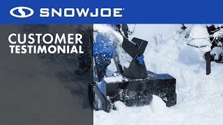 Snow Joe iON18SB Cordless Snow Blower  Demo Video [upl. by Schnur36]