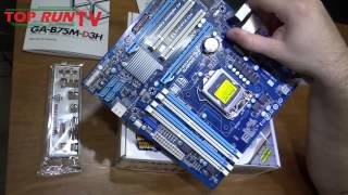 Unboxing  Placa mãe  Gigabyte GAB75D3H [upl. by Gloriane694]