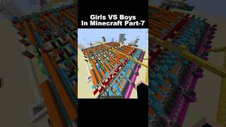 Boys vs Girls Gameplay In Minecraft Part 4 minecraft minecraftjokeshindi funny [upl. by Zacherie206]