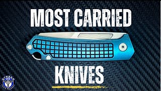 10 Most Carried Pocket Knives For January 2024 [upl. by Suivatram]