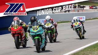 Junior Cup Race 1 at Road Atlanta 2024  FULL RACE  MotoAmerica [upl. by Oivaf]