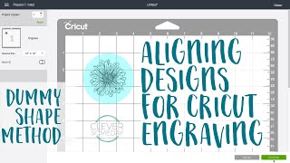 Alignment for Cricut Engraving  Dummy Shape Method [upl. by Leicester]