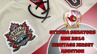 OttawaSenatorsNHL 2014 Heritage Classic RBK Jersey Addition grail hockey jersey addition [upl. by Leelah]