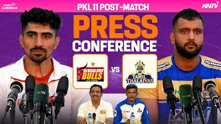 PKL 11 M34  Bengaluru Bulls vs Tamil Thalaivas Press Conference ft Randhir Singh Sehrawat amp Sahil [upl. by Derr967]