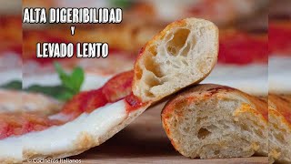 Masa para Pizza Ligera con levado lento y congelado  Alta digeribilidad [upl. by Desmund]