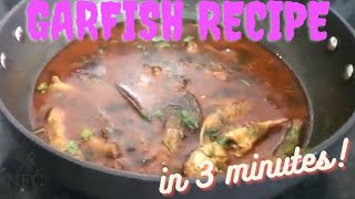 Garfish Curry Recipe  Nikita Food Corner nfc food fish fishcurry garfish [upl. by Ydaj]