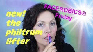 Get a Shorter Philtrum with this Philtrum Lifter Exercise  FACEROBICS® Face Exercise Program [upl. by Adnauqahs792]