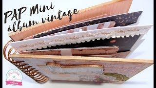 Tutorial  Scrapbook Mini Album Vintage  Layout 30x30 Scrapbook jujuscrapbox [upl. by Notnelc]