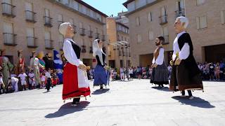 Gigantes de Buztintxuri Pamplona bailando en Tudela Gigantada 2017 [upl. by Mudenihc164]