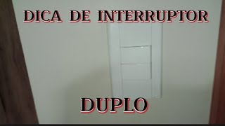 Como instalar interruptor duplo [upl. by Ysnil]