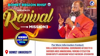 BOMET RHSF MISION II POWERFUL DAY 0NE OPEN AIR CRUSADE II 1ST NOVEMBER 2024 [upl. by Clercq224]