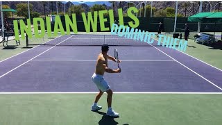 Dominic Thiem on practice court [upl. by Noraf]