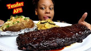 BBQ RIBS MUKBANG [upl. by Lede917]