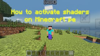 how to enable shaders in Minecraft pe betapreview [upl. by Lurie]