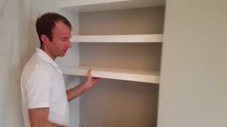 How to make chunky floating alcove shelves [upl. by Jacenta]