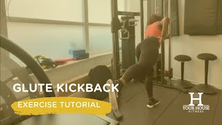 How to Do a Cable Glute Kickbacks [upl. by Kasevich572]