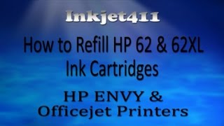 How to Refill HP 62 amp 62XL Ink Cartridges [upl. by Johannes]