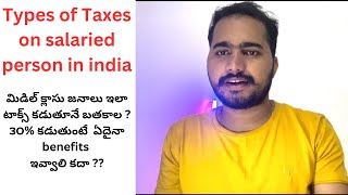 Types of Taxes on salaried person in india [upl. by Alrep377]