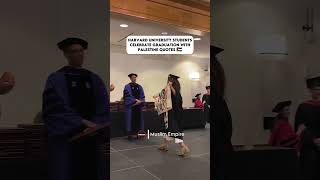 Harvard University Students Celebrate graduation With Palestine Quotes 🇵🇸 shorts palestine [upl. by Constant]