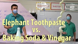 EpicScience  Elephant Toothpaste vs Baking Soda amp Vinegar [upl. by Arhna]