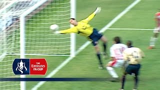 David Seamans incredible FA Cup save  From The Archive [upl. by Oiludbo]